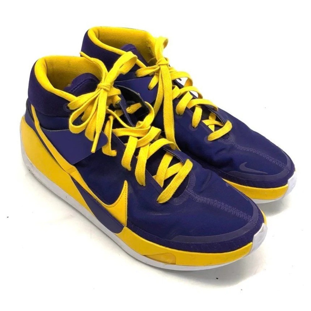 Nike KD13 PURPLE YELLOW Basketball Shoes Men 11.5 Kevin Durant Collector Sneaker